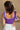 Charleigh Purple & White Tie Strap Bodysuit- close up back view