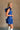 Naya Royal Blue Ruffle Mini Dress - side
