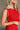 Charlotte Red & White Knit Tank- close up side view