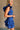 Naya Royal Blue Ruffle Mini Dress - side view