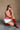 Bonnie Red & White Plaid Ruffle Tank- full body side view