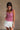 Bonnie Red & White Plaid Ruffle Tank- top view