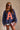 Monroe Washed Navy & Orange "A" Sweatshirt- front view