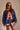 Monroe Washed Navy & Orange "A" Sweatshirt- front view