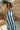 Mylah Blue & Green Stripe Midi Dress- top front view