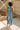 Mylah Blue & Green Stripe Midi Dress- full back view