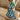 Mylah Blue & Green Stripe Midi Dress- frontal right side full view