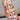 Penelope Orange Tropical Print Midi Dress - close front view