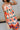 Penelope Orange Tropical Print Midi Dress - close front view