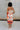 Penelope Orange Tropical Print Midi Dress - full body back view