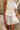 Reina Taupe & White Gingham Mini Skirt- front view
