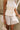 Reina Taupe & White Gingham Mini Skirt- front view