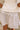 Reina Taupe & White Gingham Mini Skirt- close up back view