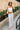 Harlow Blue & White Stripe Wide Leg Pants- full body view