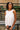 Davina White Peplum Tank- top front view