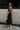 Raya Black & White Floral Key Hole Midi Dress- full side body view