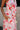 Sabrina Pink Multi Floral Tie Knot Midi Dress- frontal side view