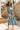 Mylah Blue & Green Stripe Midi Dress- full front view