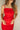 Alessandra Red & Gold Medallion Midi Dress - close up front
