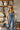 Hayden Denim Barrel Jumpsuit - upper front view