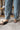 Hayden Denim Barrel Jumpsuit - close up of ankles