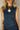 Peyton Denim Open Back Tank - close up front view