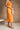 Hailey Orange Polka Dot Midi Skirt - lower body side view