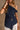 Alani Navy Ruched Off-The-Shoulder Tank- close up view