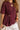 Aurora Burgundy Short Sleeve Top- frontal side view