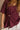 Aurora Burgundy Short Sleeve Top- close up view
