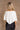 Tessa White Knit Poncho- back view