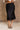Stevie Black & White Polka Dot Lace Midi Skirt- close up front view