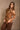 Alani Brown Ruched Off-The-Shoulder Tank- front top view