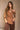 Alani Brown Ruched Off-The-Shoulder Tank- front view