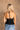 Kami Black Satin & Lace Halter Tank - back view
