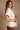 Catherine Cream Zip Front Short Sleeve Top - side view