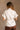 Catherine Cream Zip Front Short Sleeve Top - back view