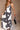 Naomi Black & Ivory Geometric Midi Dress - view of front