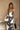 Naomi Black & Ivory Geometric Midi Dress - front view