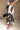 Naomi Black & Ivory Geometric Midi Dress - lower view