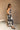 Naomi Black & Ivory Geometric Midi Dress - full side view