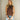 Ginny Brown Smocked Ruffle Tank Top - front view