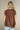 Ginny Brown Smocked Ruffle Tank Top - back view
