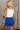 Alexa Blue Football Gameday Shorts- back view