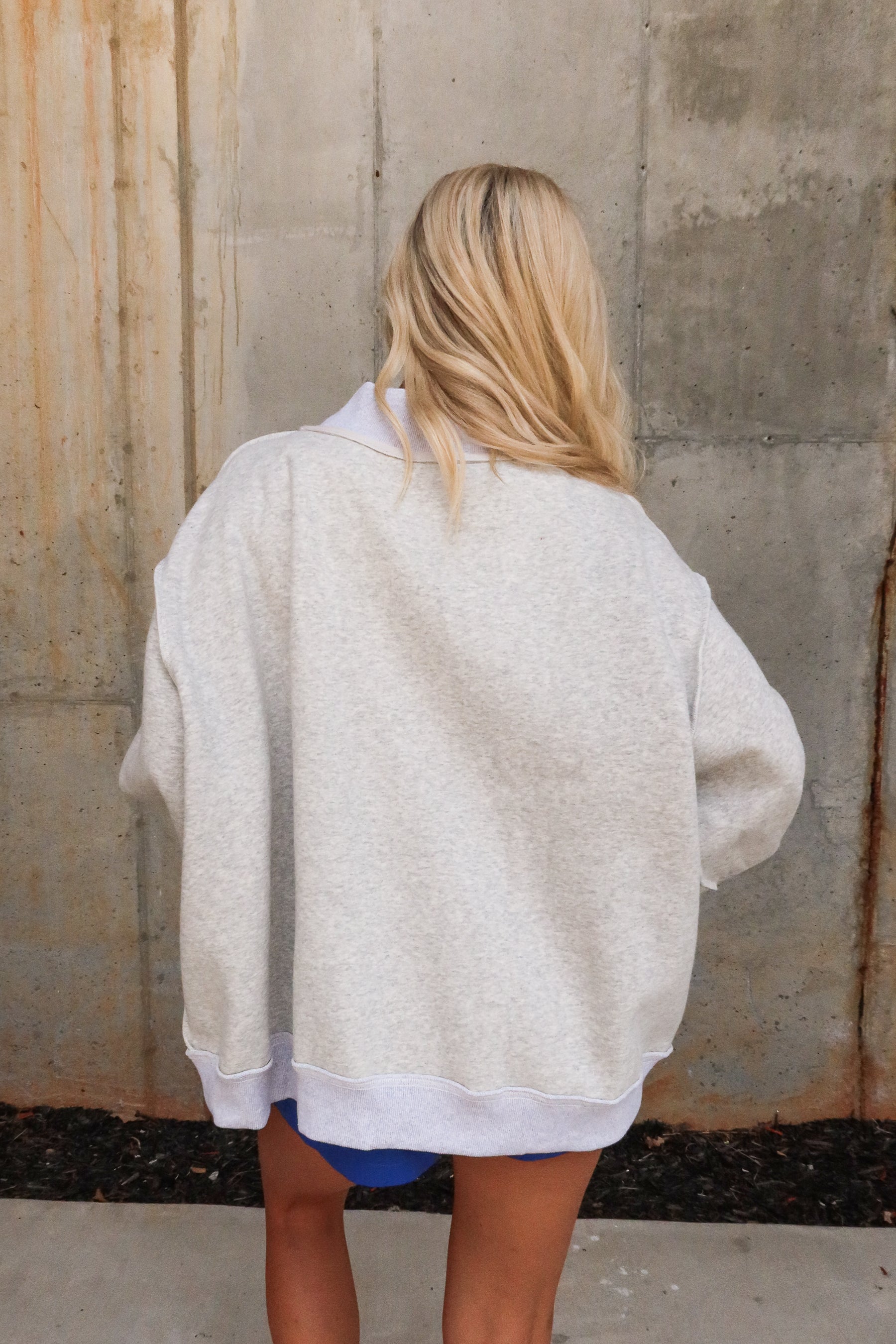 Florida Reversible Mock Neck Sweatshirt- full back view
