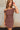 Noelle Brown Ruched Mini Dress- close up top view