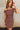 Noelle Brown Ruched Mini Dress- close up top view