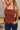 Brooke Brown & Gold Medallion Halter Tank- close up front view