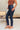 Judy Blue: Delaney Dark Wash Skinny Jeans- close up side view