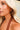 Helena Tortoise Hoop Earrings -close side view on model